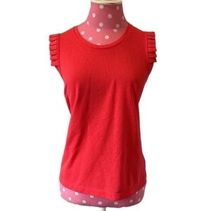 New Ann Taylor LOFT orange sleeveless blouse. Size small.